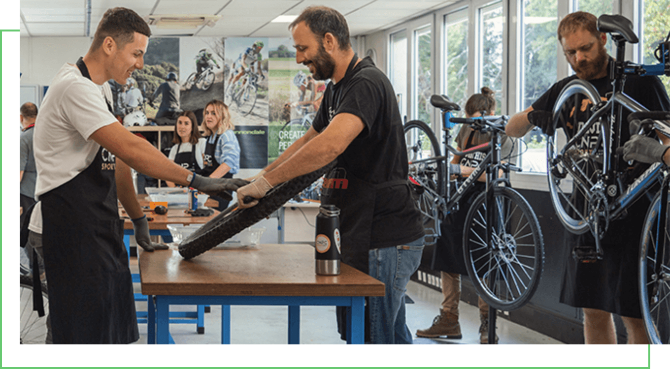 oficina de bicicletas